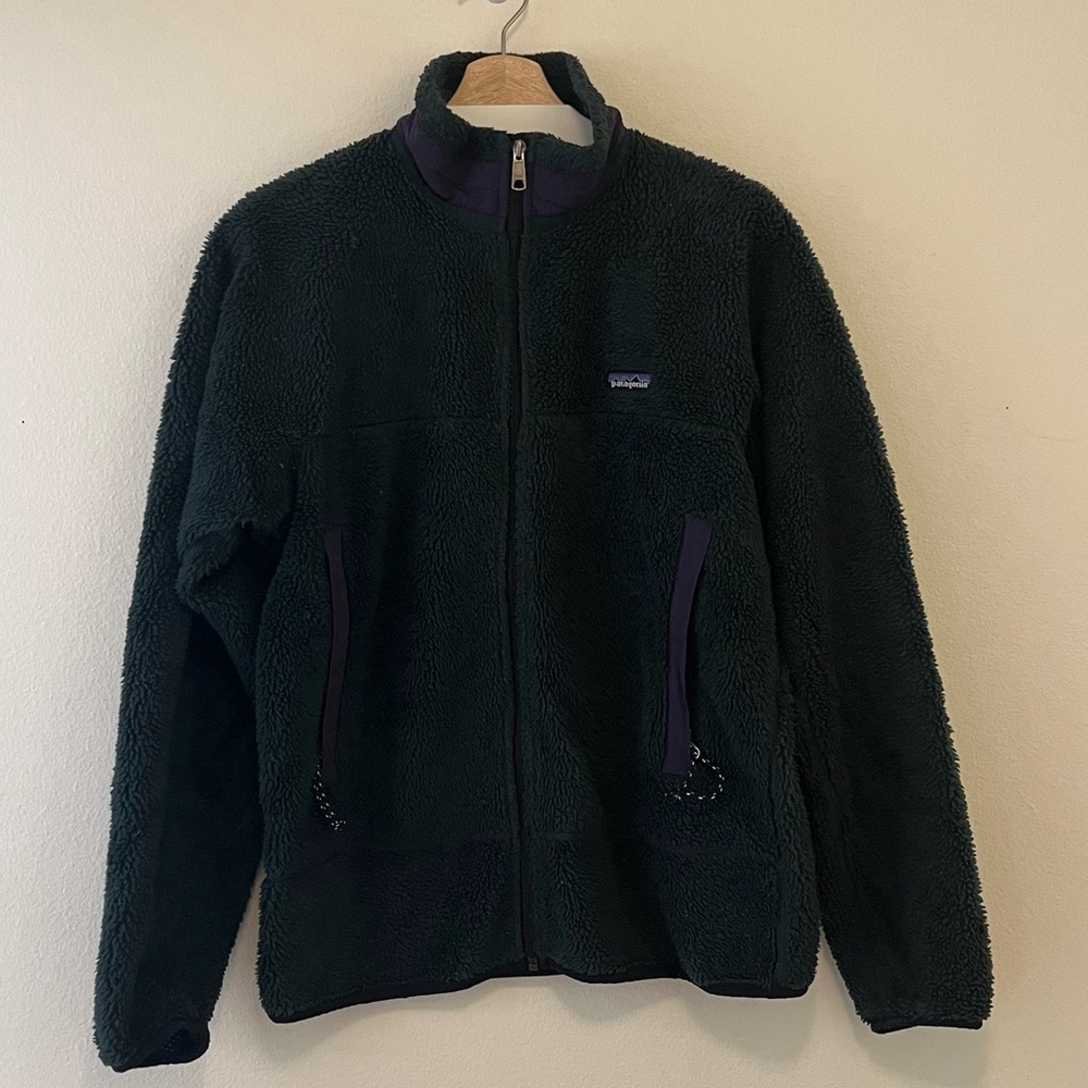 Patagonia Vintage 90s USA Made PEF Retro X Deep Hi Pile Fleece Zip Jacket